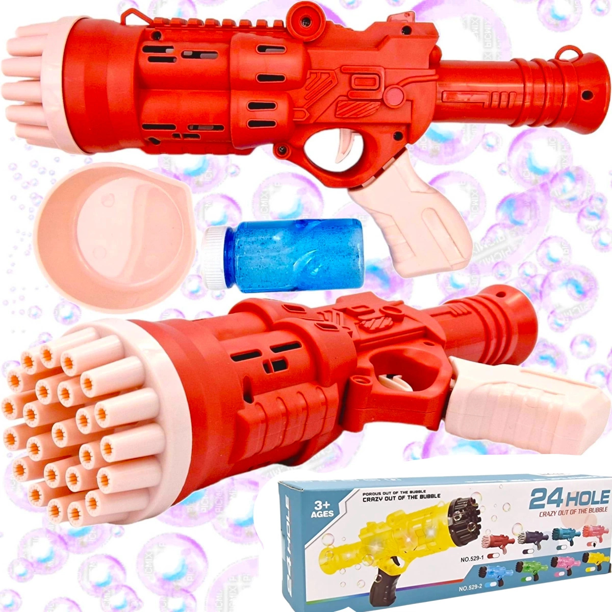 PISTOLET WYRZUTNIA DO ROBIENIA BANIEK MYDLANYCH 24 MASZYNKA BAŃKI MYDLANE