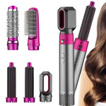 SZCZOTKO SUSZARKA DO WŁOSÓW PROSTOWNICA 5W1 ZESTAW JONIZACJA 5 KOŃCÓWEK