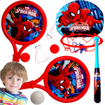 ZESTAW SPORTOWY 6w1 BASEBALL KOSZYKÓWKA RAKIETKI PIŁECZKI LOTKI KIJ ZABAWKI