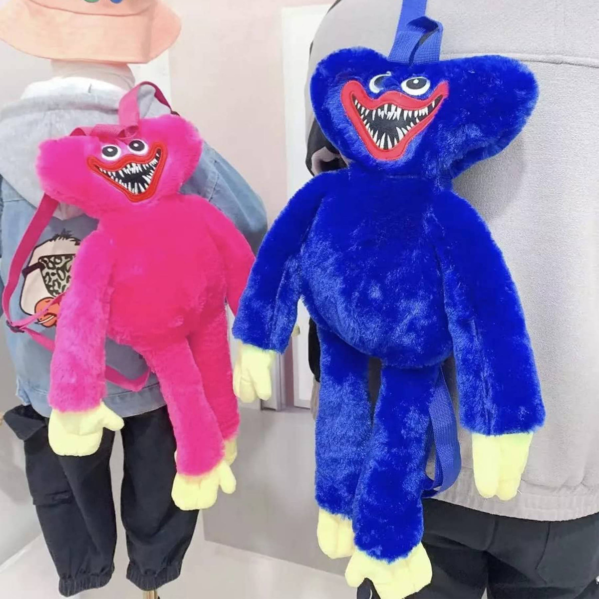 PLUSZOWY PLECAK HUGGY WUGGY MIĘKKI MASKOTKA 2w1 PRZYTULANKA PLUSZOWA