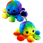 MASKOTKA OŚMIORNICZKA DWUSTRONNA PLUSZOWA ZABAWKA DLA DZIECI BRELOCZEK
