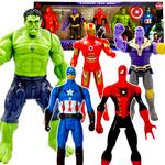 FIGURKI AVENGERS SPIDERMAN THANOS HULK AMERYKA IRONMAN 5w1 FIGURKA BOHATER