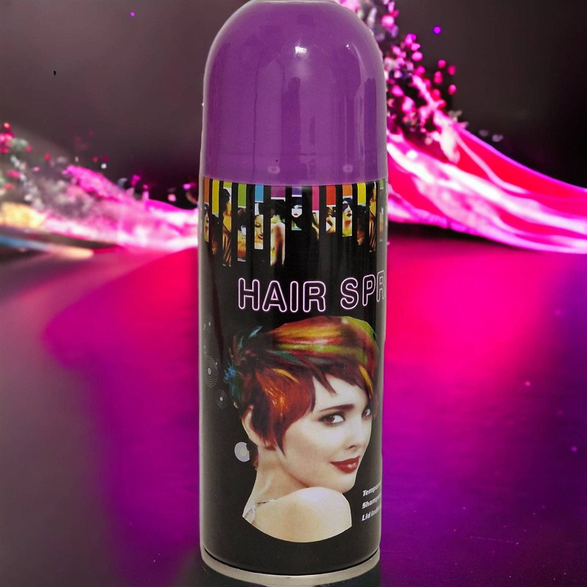 SPRAY DO WŁOSÓW FARBA ZMYWALNA KOLORYZUJĄCA ŻÓŁTA BEZPIECZNA NA IMPREZĘ 