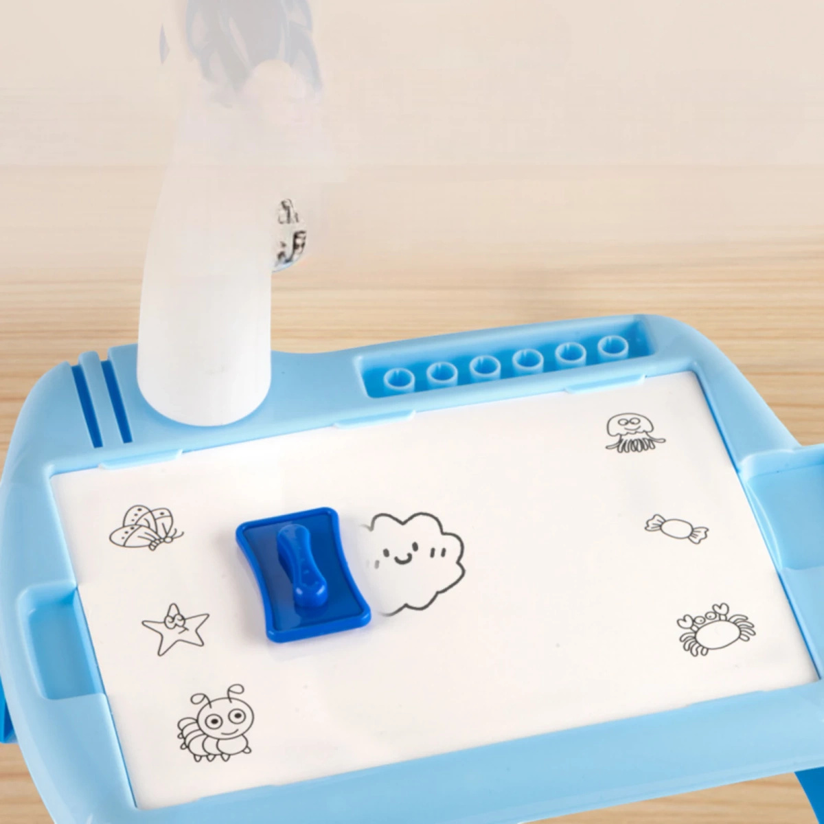 MAGICZNY STOLIK DO RYSOWANIA Z PROJEKTOREM TABLICA DUŻA ŚWIECI STÓŁ BIURKO