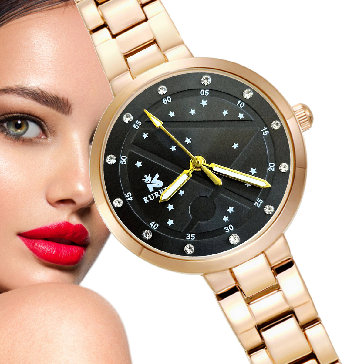 Kurren Złoty Zegarek Damski Synonim Elegancji i Precyzji Idealny na Prezent