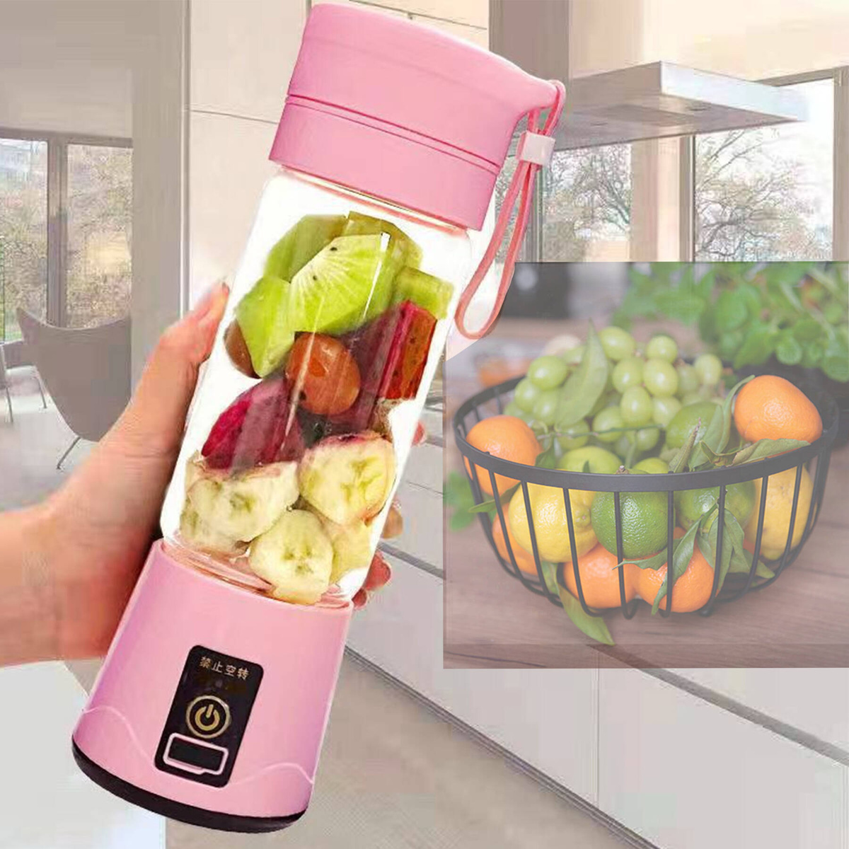 BLENDER MIKSER TURYSTYCZNY USB AKUMULATOR 380ML 34 PREZENT BEZPRZEWODOWY