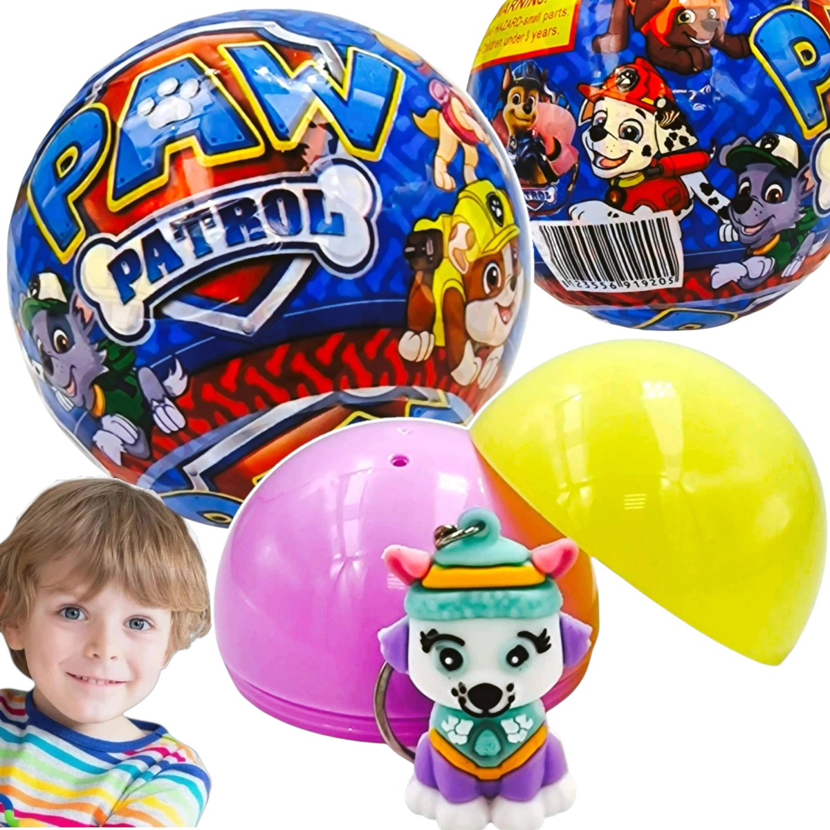 JAJKO KULA PSI PATROL FIGURKA SUPER NIESPODZIANKA POSTAĆ Z BAJKI WISIOREK