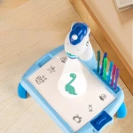 MAGICZNY STOLIK DO RYSOWANIA Z PROJEKTOREM TABLICA DUŻA ŚWIECI STÓŁ BIURKO