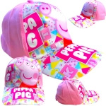 CZAPKA Z DASZKIEM DZIECIĘCA ŚWINKA PEPPA BEJSBOLÓWKA NA LATO DLA DZIECI