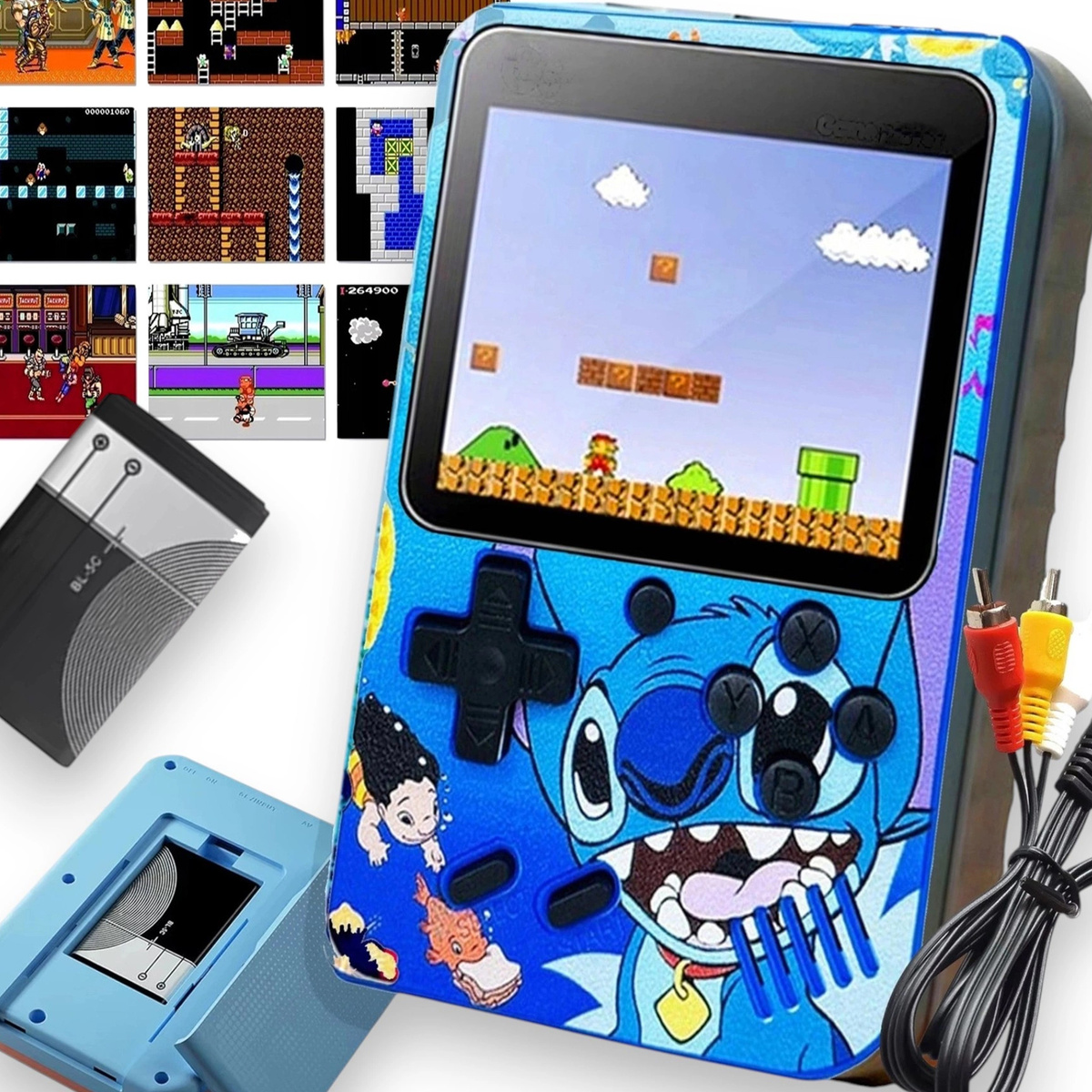 MINI KONSOLA PRZENOŚNA RETRO GAME BOX LILO I STICH GIERKA 400 GIER DO TV