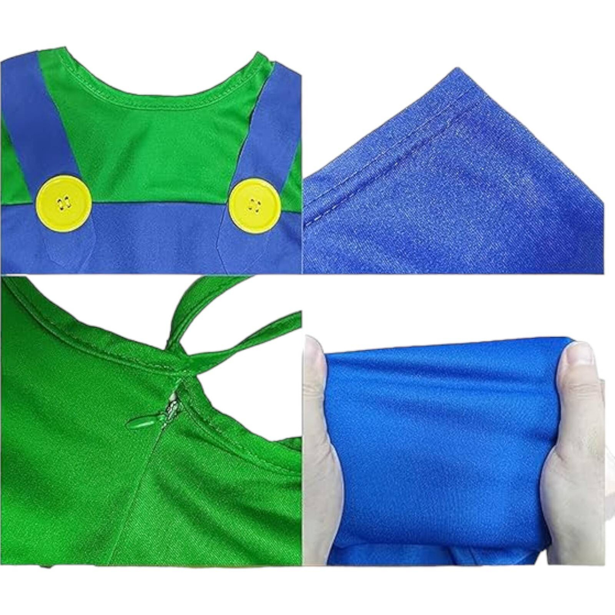 LUIGI SUPER MARIO Strój dla dzieci / Kostium LUIGI na imprezę rozmiar L 134-140 cm