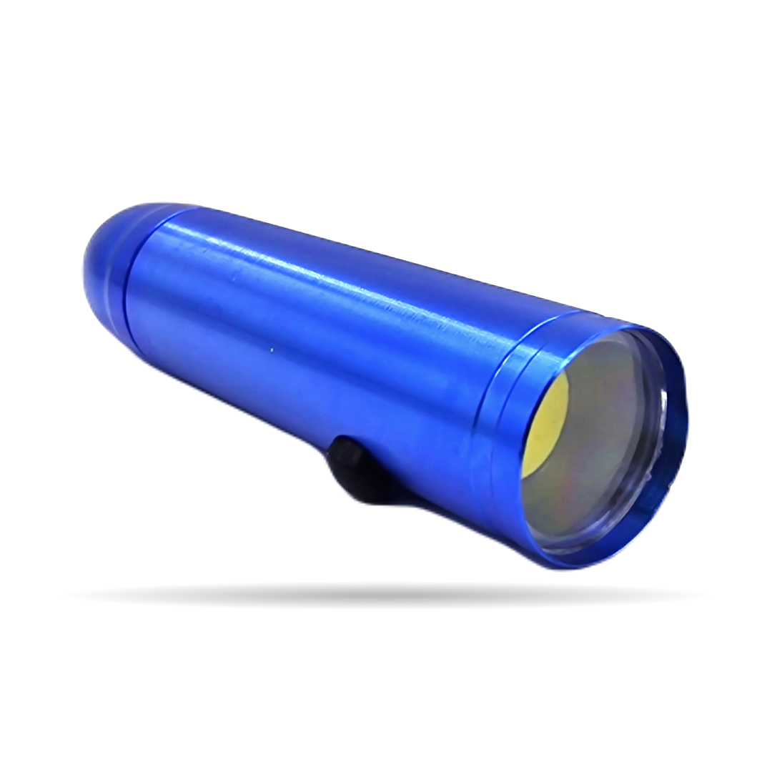 LATARKA COB KIESZONKOWA MINI DIODA LED 200M ALUMINIOWA 11CM KSZTAŁT NABOJU