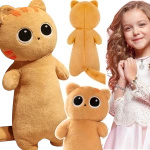 PLUSZOWA MASKTOKA KOT DŁUGA PODUSZKA KOT Z WIELKIMI OCZAMI PLUSZAK 70cm 