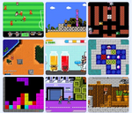 KONSOLA PRZENOŚNA RETRO MINI GAME BOX 400 GIER PAD + PAD TV KOLOROWE GIERKI