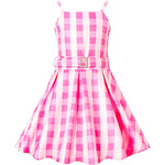 KOSTIUM BARBIE DLA DZIEWCZYNKI STRÓJ SUKIENKA KOKARDKA L 130-140 KARNAWAŁ