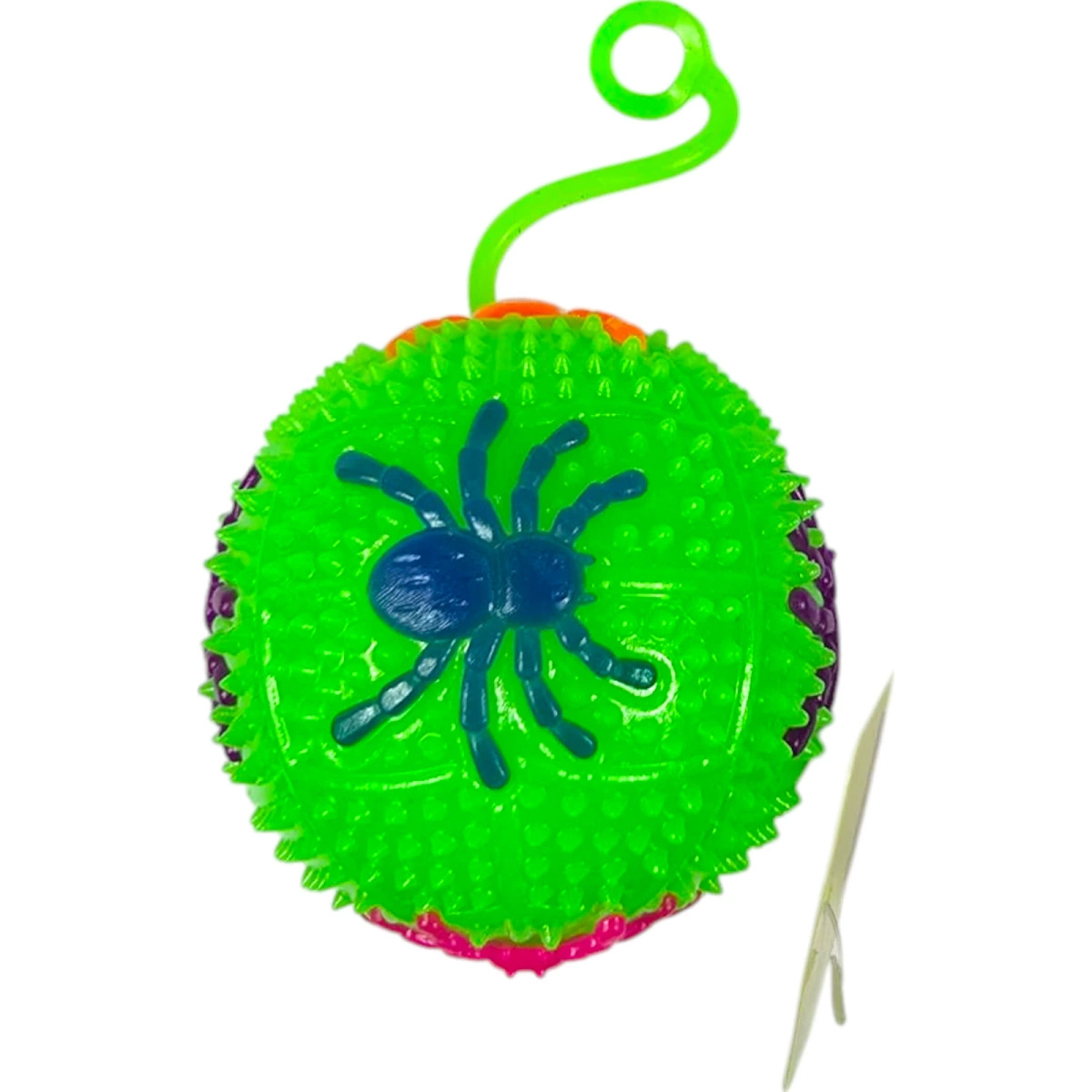 ŚWIECĄCA PIŁECZKA SENSORYCZNA Z GUMKĄ ANTYSTRESOWA PIŁKA ZABAWKA ŚWIECI LED