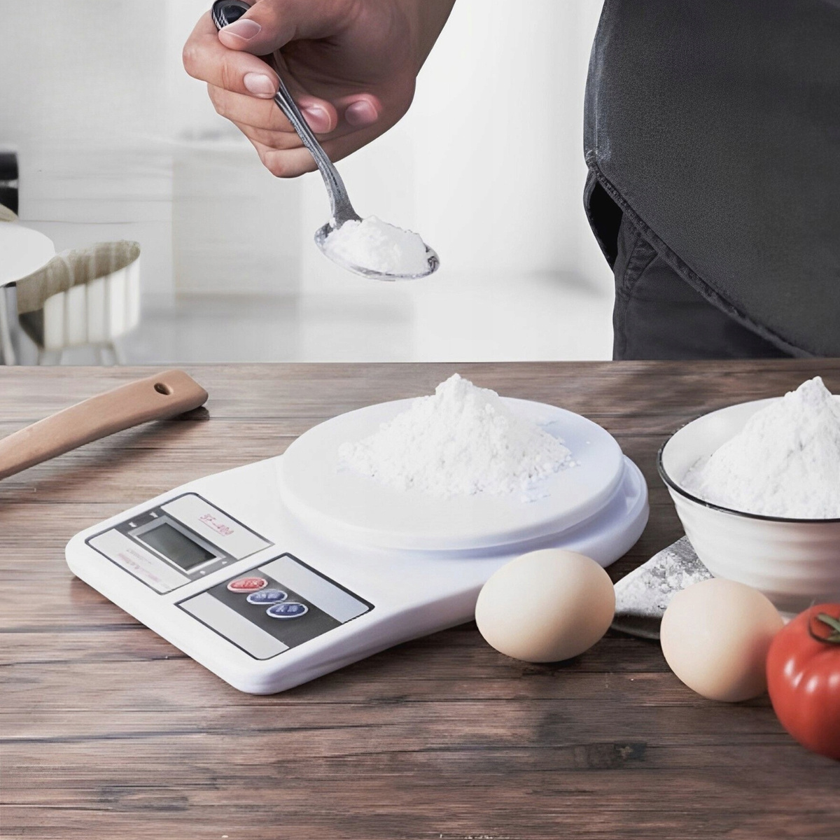 PRECYZYJNA WAGA KUCHENNA 1000g  1g WYŚWIETLACZ LCD BATERIE