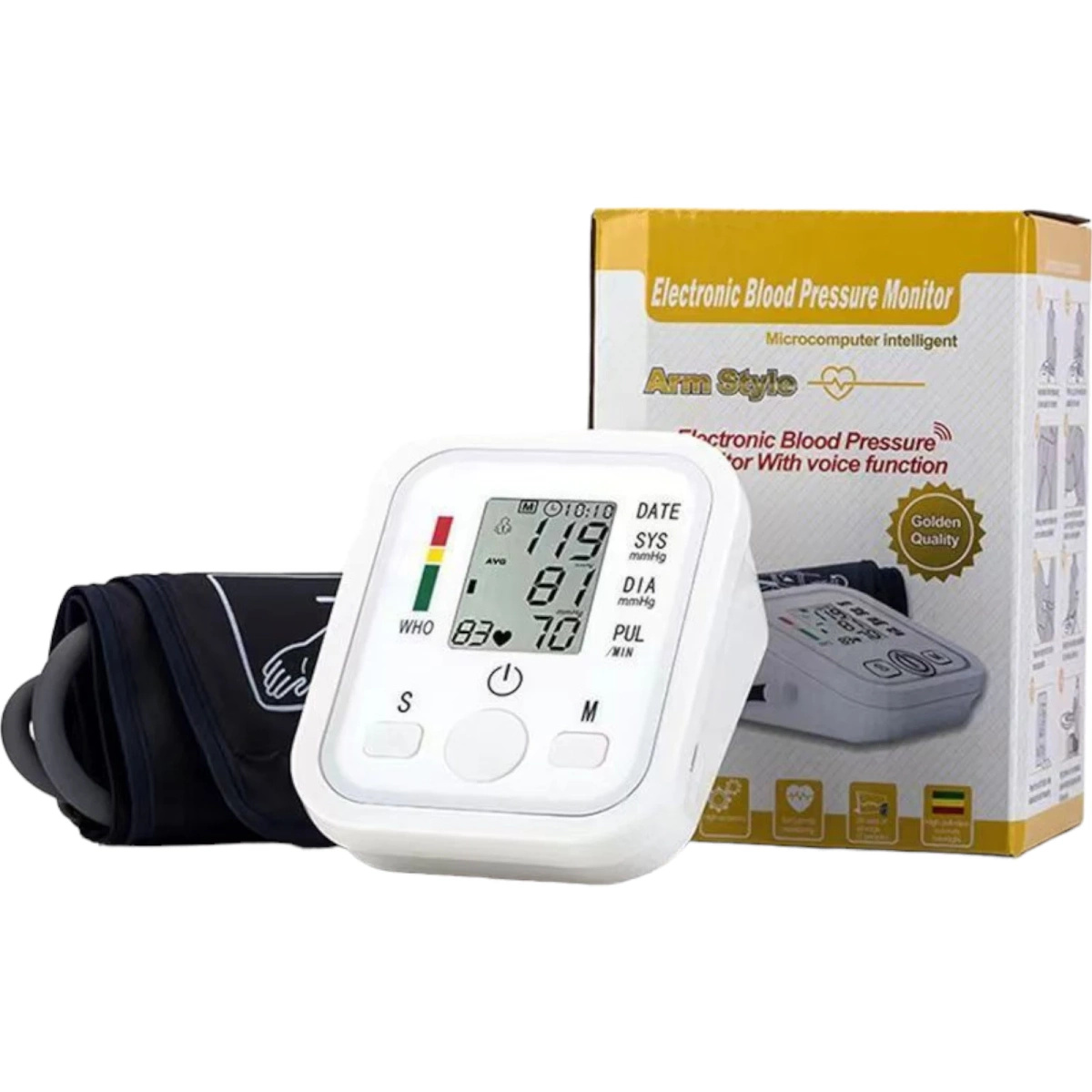 CIŚNIENIOMIERZ NARAMIENNY ELEKTRONICZNY WYŚWIETLACZ LED USB 22-32CM PAMIĘĆ