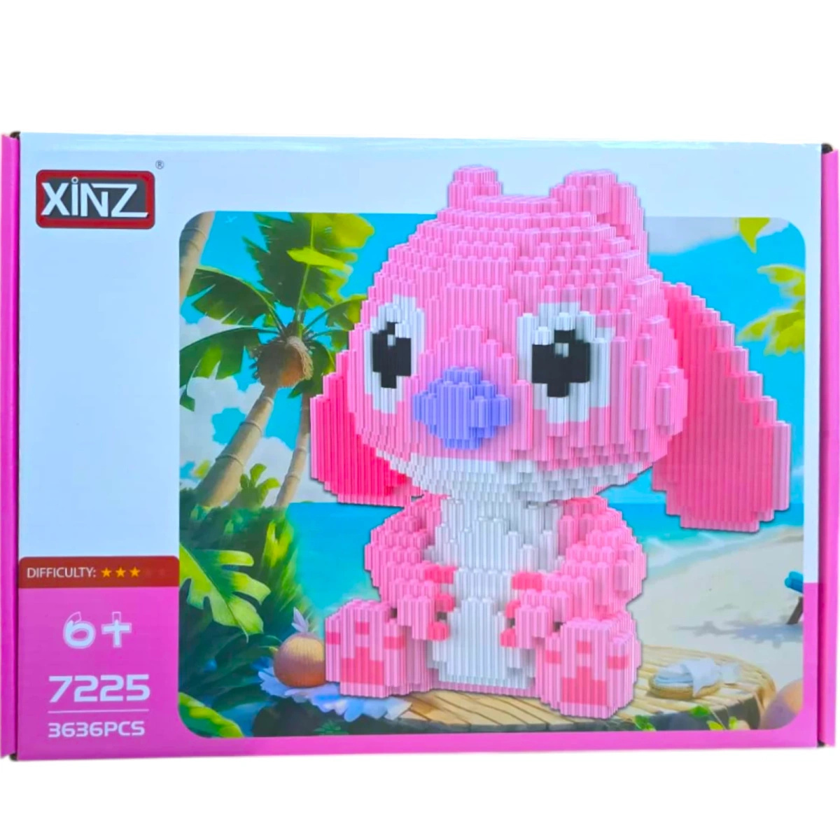 KLOCKI KONSTRUKCYJNE LILO I STICH DUŻA FIGURKA ANDZIA STITCH 3636 ELEMENTY