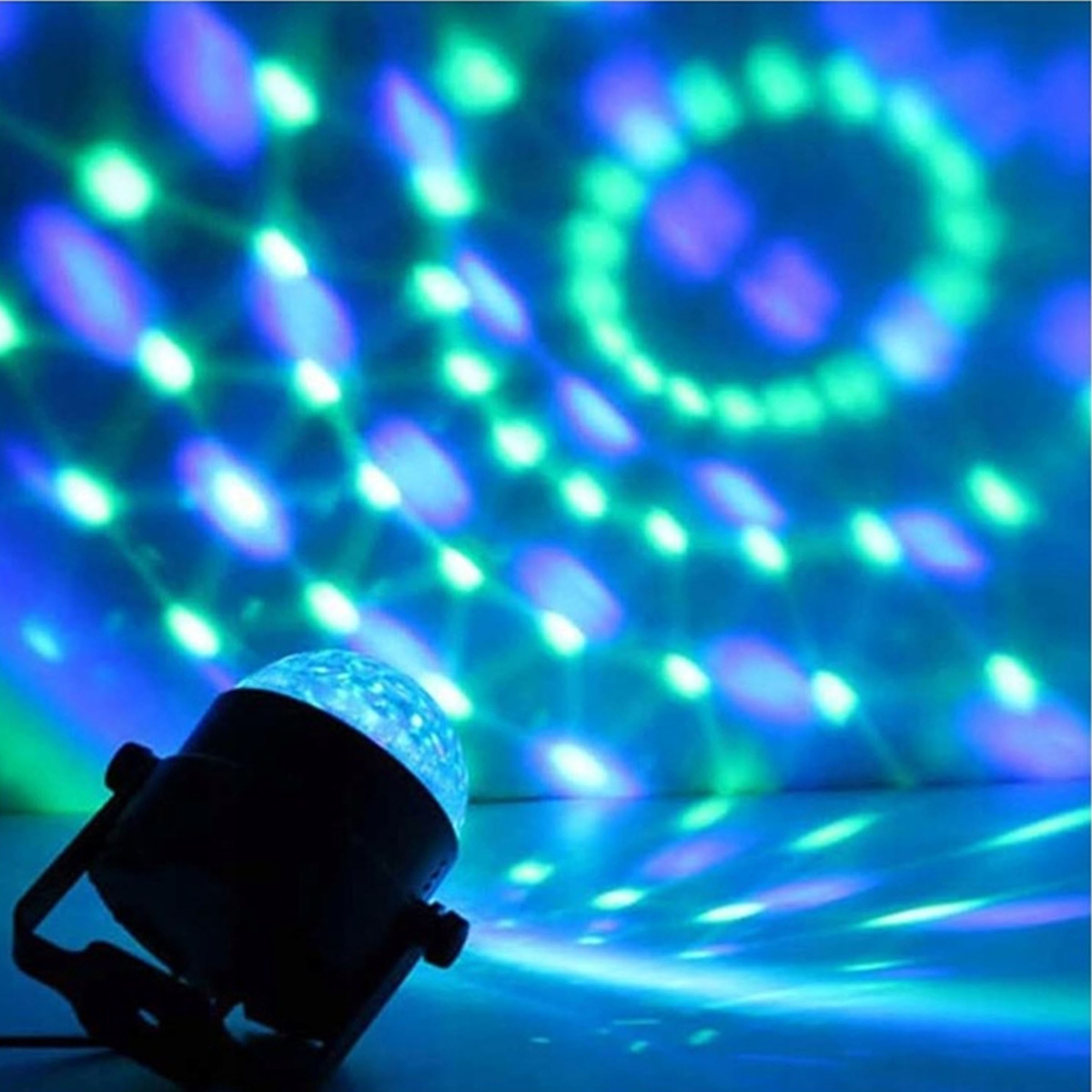 KULA DISCO PROJEKTOR RGB LED DYSKOTEKOWY REFLEKTOR NA IMPREZĘ LASER   PILOT