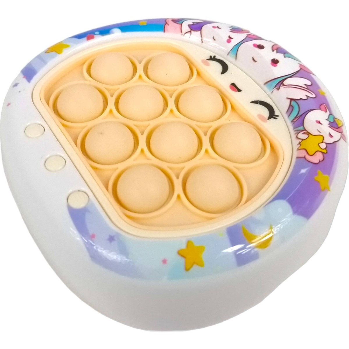 GRA POP IT POPIT ELEKTRYCZNA KOLOROWA ANTYSTRESOWA ZRĘCZNOŚCIOWA JEDNOROŻEC