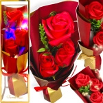 WIECZNA RÓŻA W PUDEŁKU ŚWIĘCĄCA FLOWER BUKIET RÓŻ NA PREZENT NA DZIEŃ MATKI