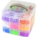 ZESTAW DO TWORZENIA BRANSOLETEK GUMKI W KUFERKU DUŻY ZESTAW XXL 3000szt