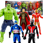 DUŻE FIGURKI AVENGERS HULK THOR AMERYKA IRON 5 SZT FIGURKA DO ZABAWY