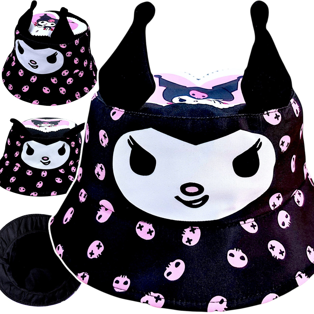 KUROMI  CZAPKA KAPELUSZ DZIECIĘCY RYBACZKA PRZECIWSŁONECZNY DLA DZIEWCZYNKI