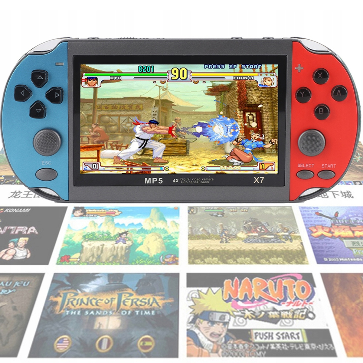 PRZENOŚNA KONSOLA  X7 DLA DZIECI I DOROSŁYCH IDEALNA DO PODRÓŻY RETRO GRY