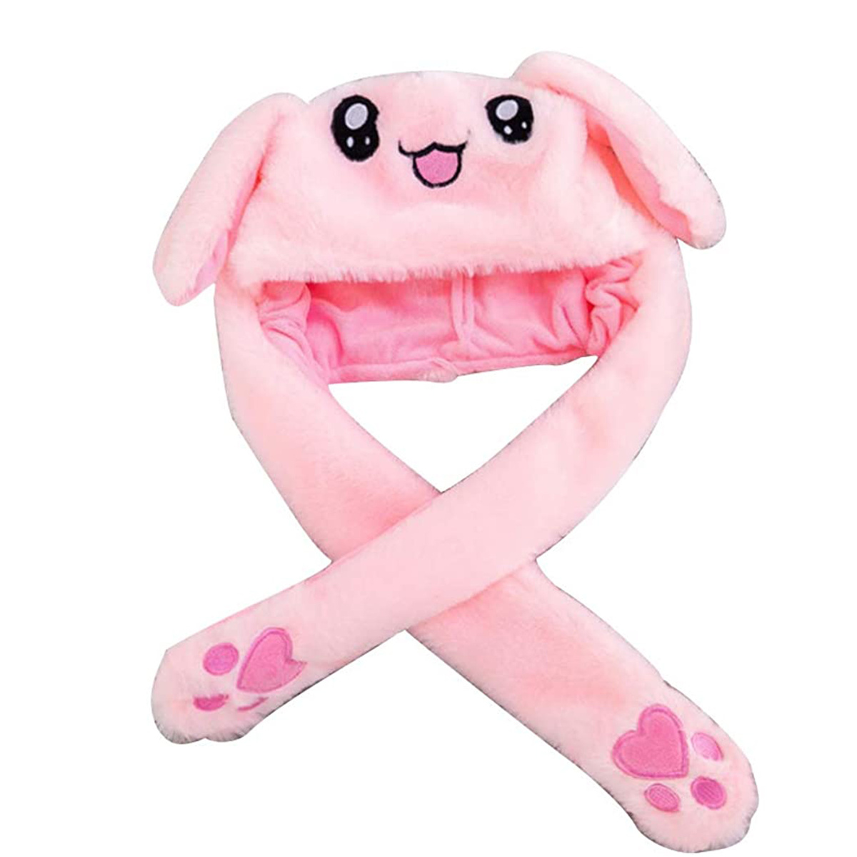 CZAPKA Z RUCHOMYMI USZAMI ŚWIECI ŁAPKI KRÓLIK USZY KRÓLIKA CIEPŁA POLAROWA