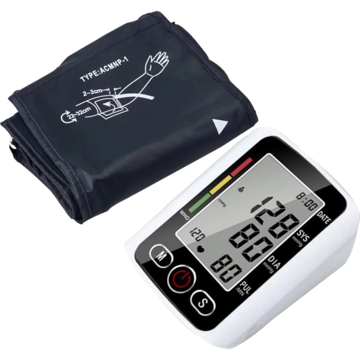 CIŚNIENIOMIERZ NARAMIENNY ELEKTRONICZNY DUŻY WYŚWIETLACZ LED 22-32CM ZAPIS 