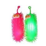 ZABAWKA ANTYSTRESOWA SILIKONOWY GNIOTEK GĄSIENICA ŚWIECĄCY LED SENSORYCZNY