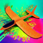 WYRZUTNIA SAMOLOT STYROPIANOWY RZUTKA PISTOLET 2w1 ZABAWKA SZYBOWIEC LATA