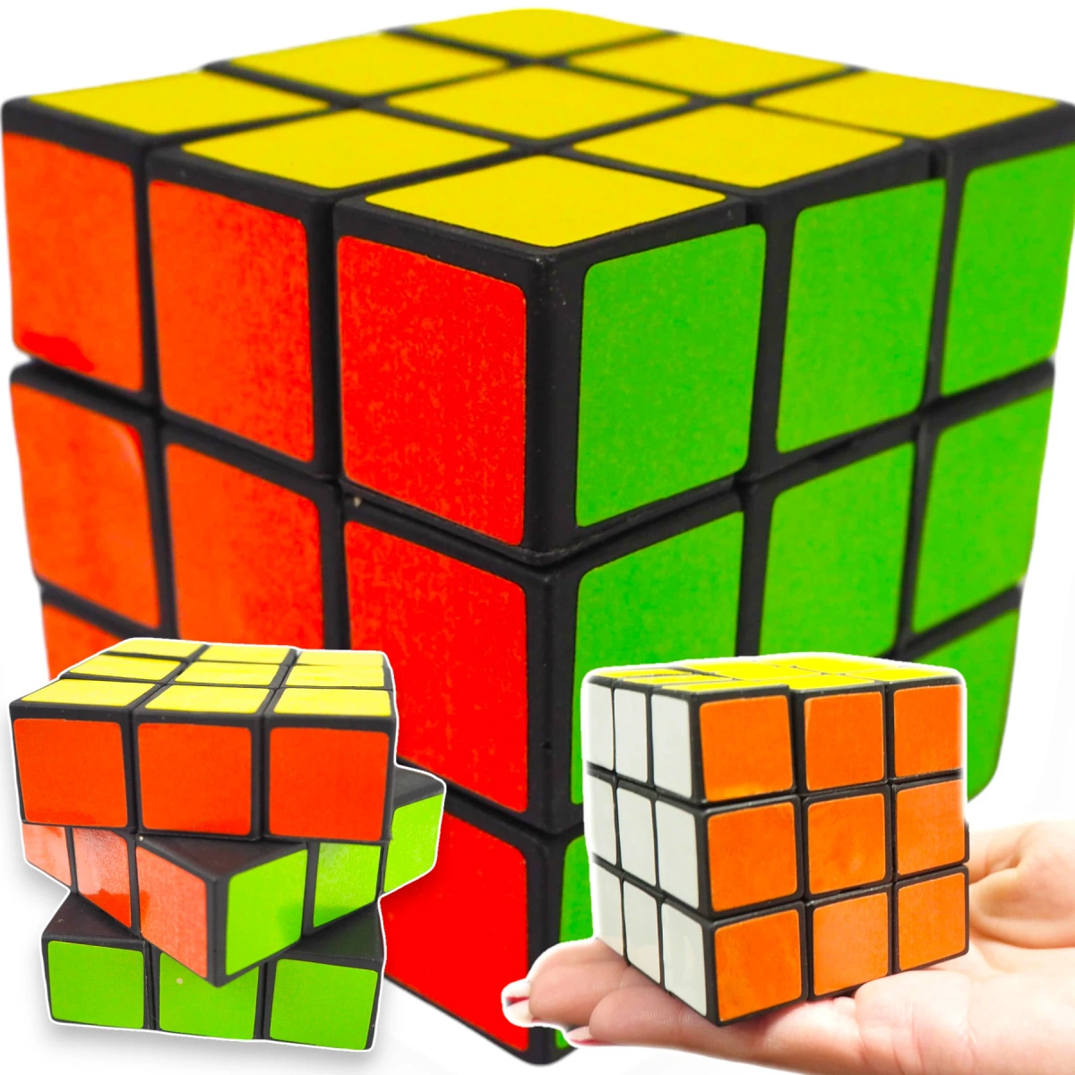 KOSTKA LOGICZNA ŁAMIGŁÓWKA 3x3x3 UKŁADANKA GRA 6CM ZABAWKA DO UKŁADANIA