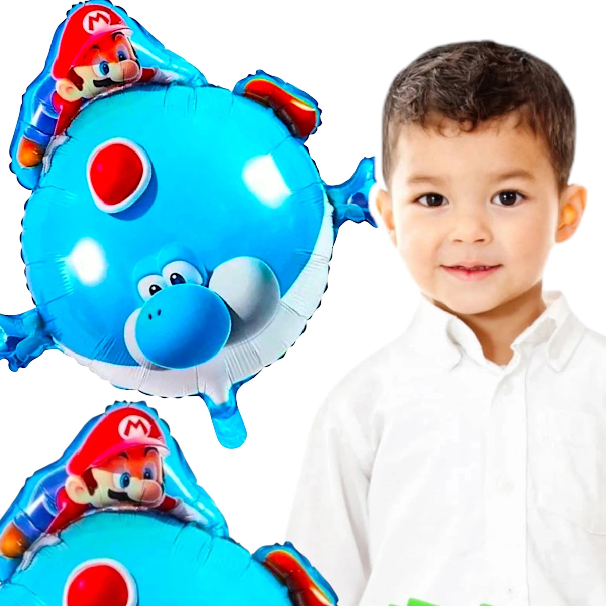 BALON FOLIOWY SUPER MARIO BROS 45CM URODZINOWY NA IMPREZĘ DLA DZIECI