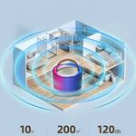  ZESTAW KARAOKE 2 MIKROFONY BEZPRZEWODOWY PRZENOŚNY GŁOŚNIK BLUETOOTH LED 