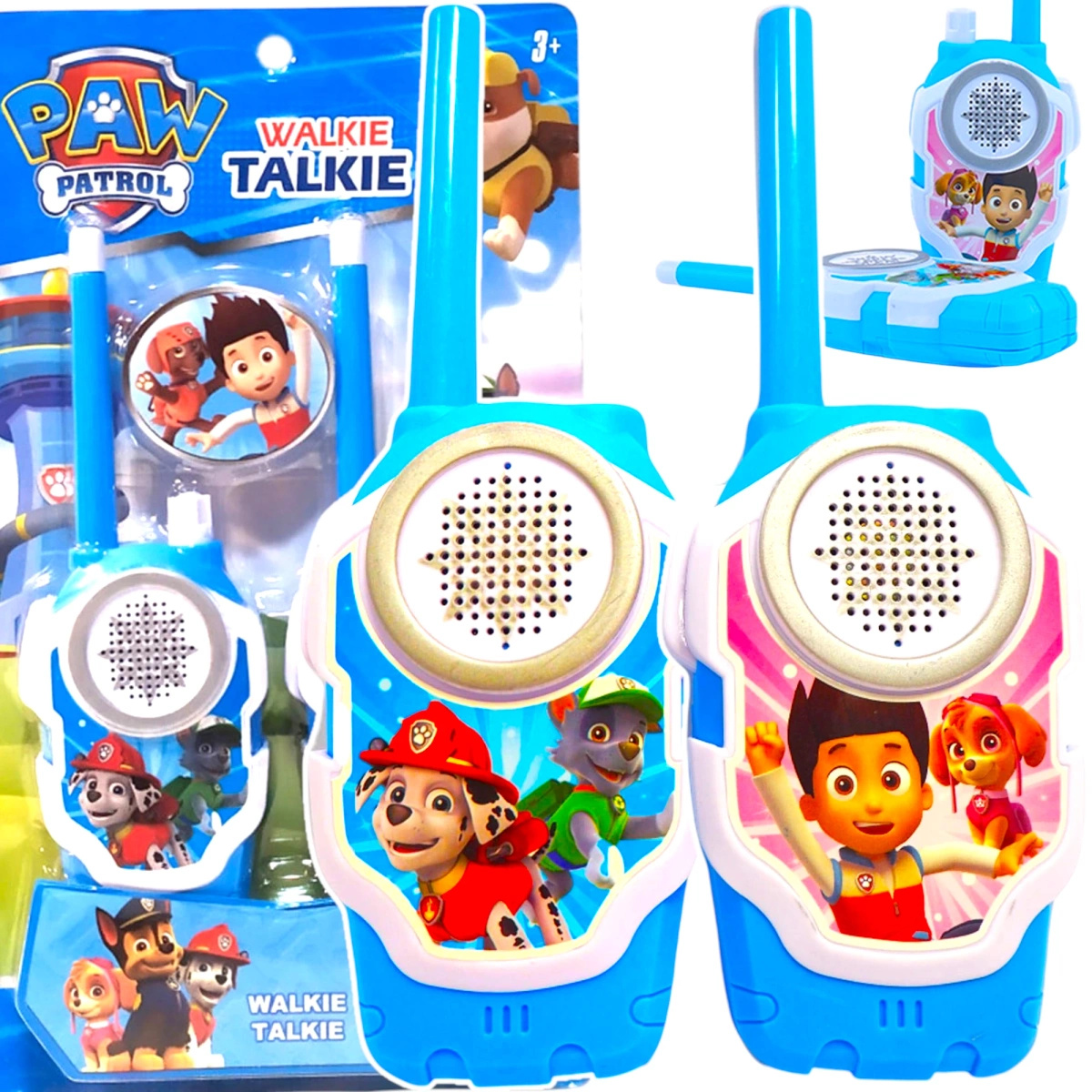 PSI PATROL WALKIE TALKIE 2 KRÓTKOFALÓWKI DWIE SŁUCHAWKI DO ZABAWY SŁUCHAWKA