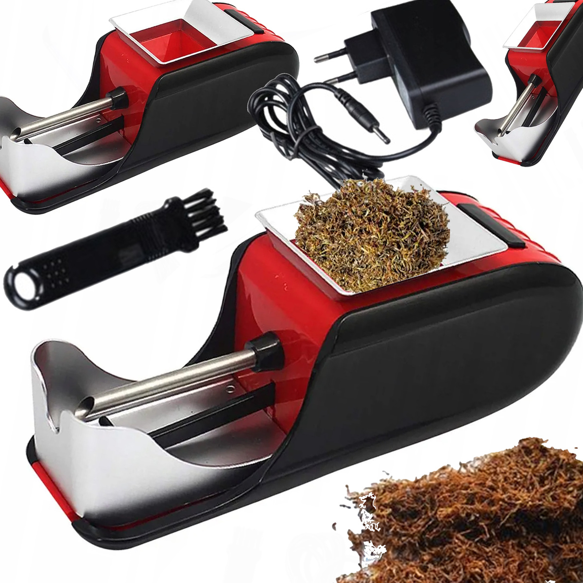 Maszynka Do Nabijania Papierosów Elektryczna Nabijarka Tłokowa Tytoniu Gilz