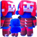 MASKOTKA MINECRAFT Z GRY RED HAIR HERO RANGER MIĘKKA DUŻA PRZYTULANKA MIŚ