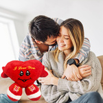 PLUSZOWE SERCE MASKOTKA W KSZTAŁCIE SERCA PRZYTULANKA I LOVE YOU NA PREZENT