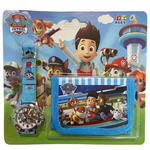 ZESTAW 2w1 ZEGAREK PORTFELIK DLA DZIECKA PSI PATROL NA PREZENT EDUKACYJNY