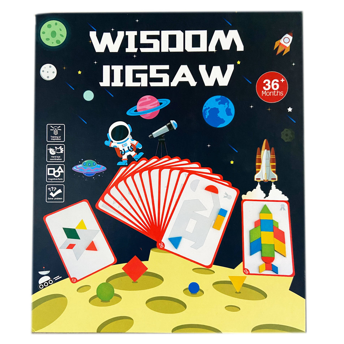MONTESSORI DREWNIANE PUZZLE KARTY ZE WZORAMI UKŁADANKA EDUKACYJNA KLOCKI