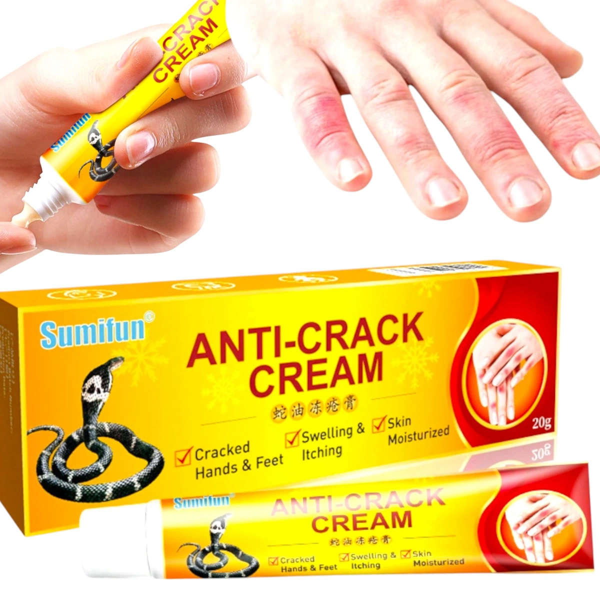 SUMIFUN KREM NAWILŻAJĄCY SPĘKANE DŁONIE 20g REGENERACJA UKOJENIE NAWILŻENIE