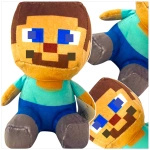 MINECRAFT JEŻDŻĄCY STEVE PLUSZOWA MASKOTKA 18CM  POSTAĆ Z GRY PRZYTULANKA