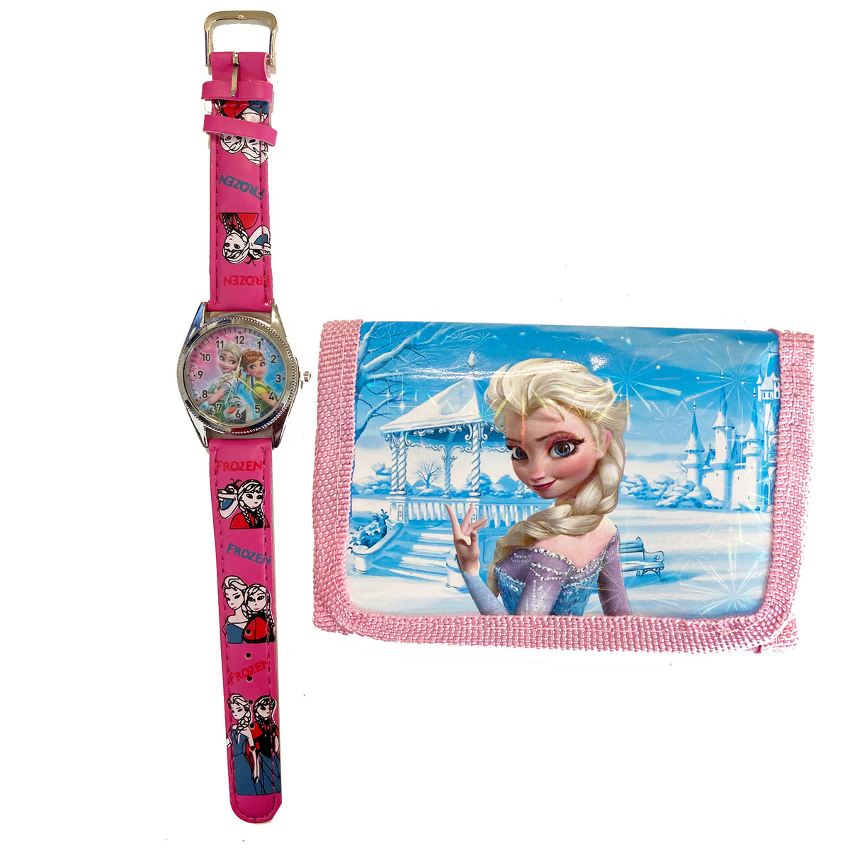 Zestaw 7w1 Strój Dla Dzieci Elsa + Akcesoria