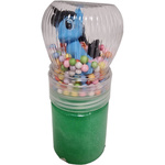 SLIME ZESTAW DO ROBIENIA GLUTÓW BROKATOWA W TUBIE GLUTY + FIGURKA KULECZKI