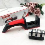 OSTRZAŁKA OSEŁKA DO NOŻY NOŻYCZEK KUCHENNYCH TRÓJFAZOWA OSTRA PORĘCZNA 3w1