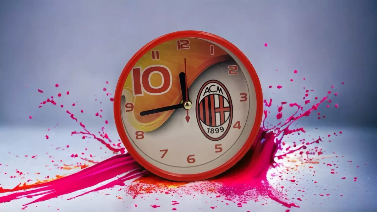 ZEGAREK DLA KIBICA BUDZIK ZEGAR A.C. MILAN DLA FANÓW DRUŻYNY Z MEDIOLANU