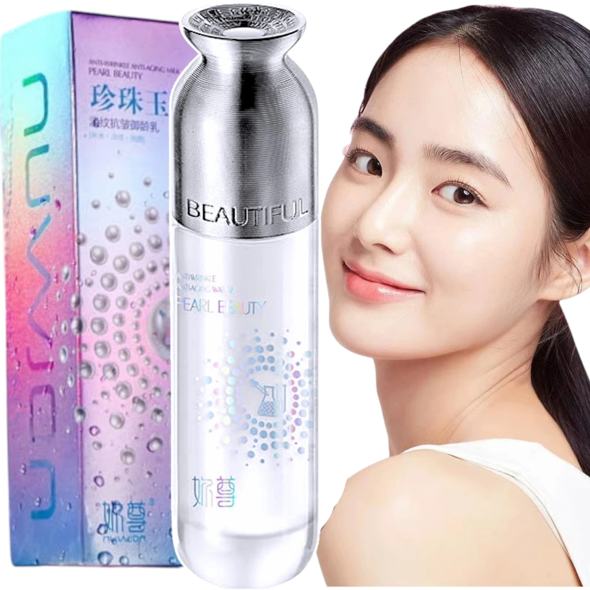 EMLUSJA PRZECIWSTARZENIOWA DO TWARZY JADEITOWA WODNA PERŁA 100ml NAWILŻENIE